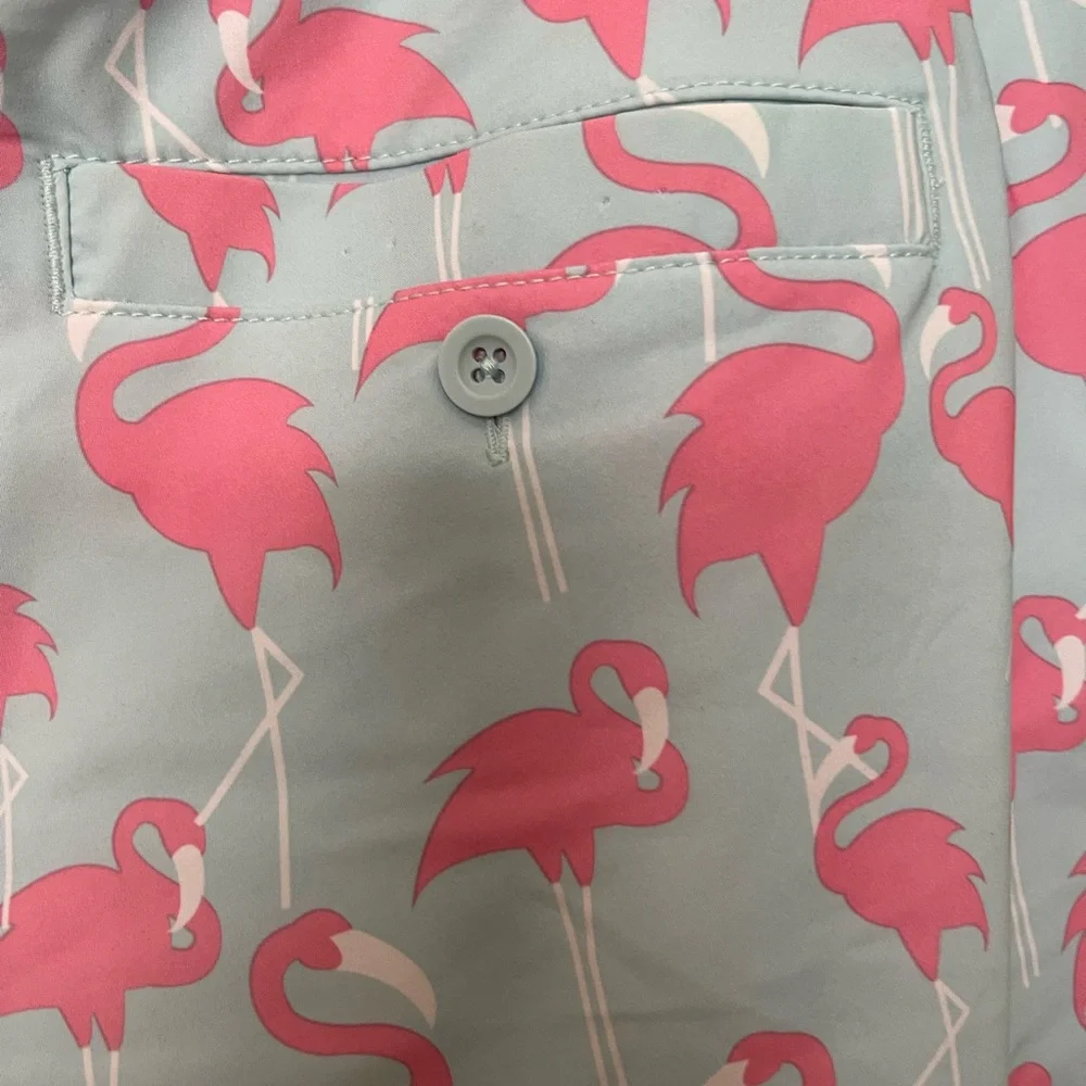 Elysian Flamingo Print Swim Shorts XL